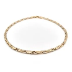 Collier Maille Haricot En Or Jaune