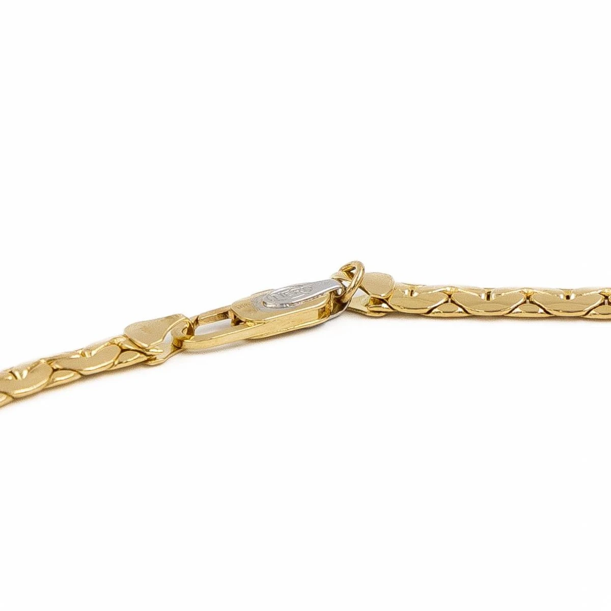 Collier Maille Haricot En Or Jaune Et Diamant 6 Collier Maille Haricot En Or Jaune Et Diamant – Image 6