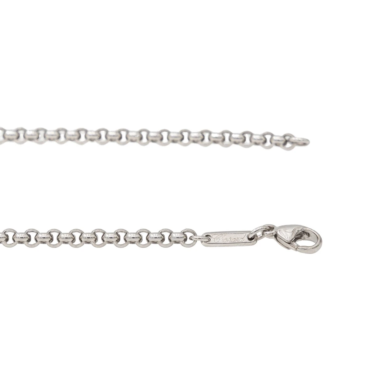 Collier Maille Jaseron CHOPARD En Or Blanc 4 Collier Maille Jaseron CHOPARD En Or Blanc – Image 4