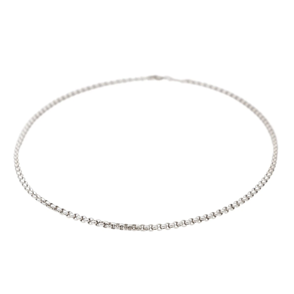 Collier Maille Jaseron CHOPARD En Or Blanc 3 Collier Maille Jaseron CHOPARD En Or Blanc – Image 3