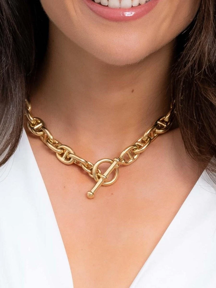 Collier Maille Marine En Or Jaune 2 Collier Maille Marine En Or Jaune – Image 2