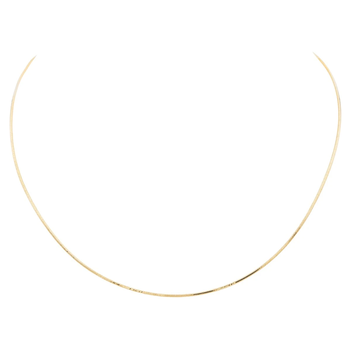 Collier Maille Miroir En Or Jaune 2 Collier Maille Miroir En Or Jaune – Image 2