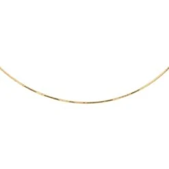 Collier Maille Miroir En Or Jaune