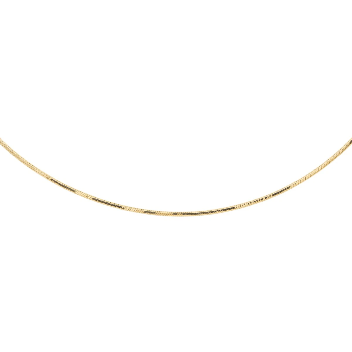 Collier Maille Miroir En Or Jaune 1 Collier Maille Miroir En Or Jaune