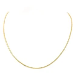 Collier Maille Miroir Or Jaune