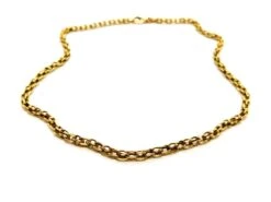 Collier Maille Ovale Or Jaune