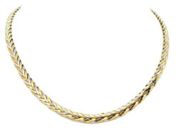 Collier Maille Palmier En 2 Ors -Castafiore Boutique collier maille palmier en 2 ors 208904