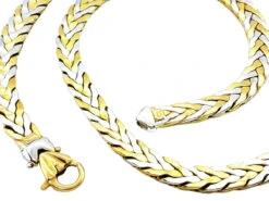 Collier Maille Palmier En 2 Ors -Castafiore Boutique collier maille palmier en 2 ors 242924