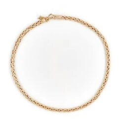 Collier Maille Palmier En Or Jaune