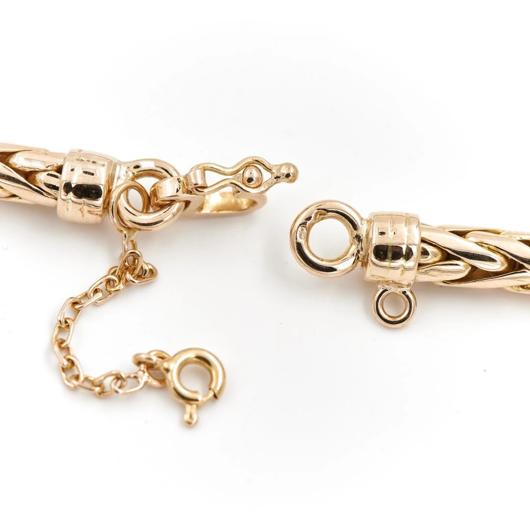 Collier Maille Palmier En Or Jaune 3 Collier Maille Palmier En Or Jaune – Image 3