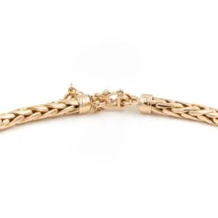 Collier Maille Palmier En Or Jaune 9 Collier Maille Palmier En Or Jaune -Castafiore Boutique collier maille palmier en or jaune 400361