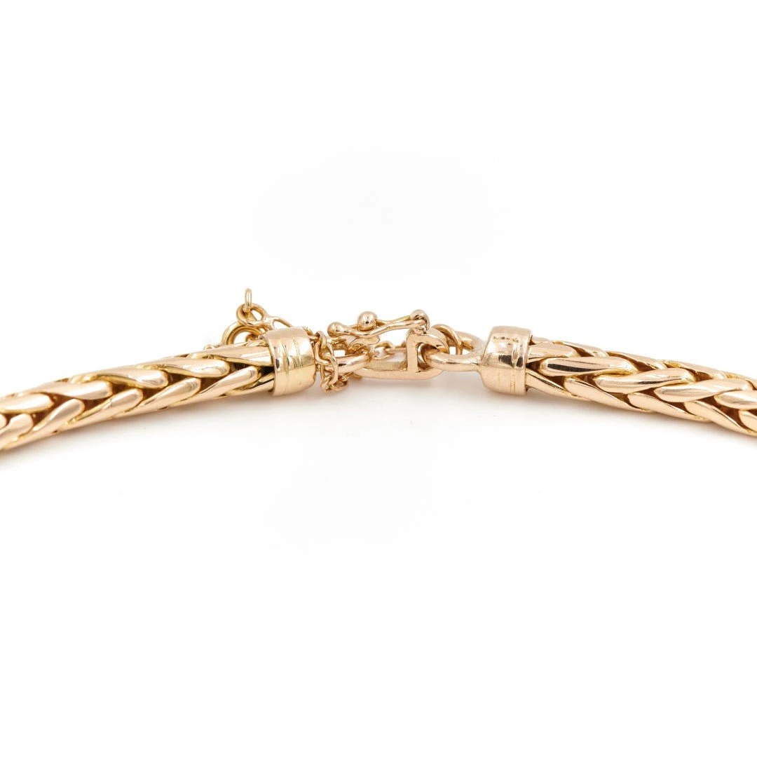 Collier Maille Palmier En Or Jaune 5 Collier Maille Palmier En Or Jaune – Image 5