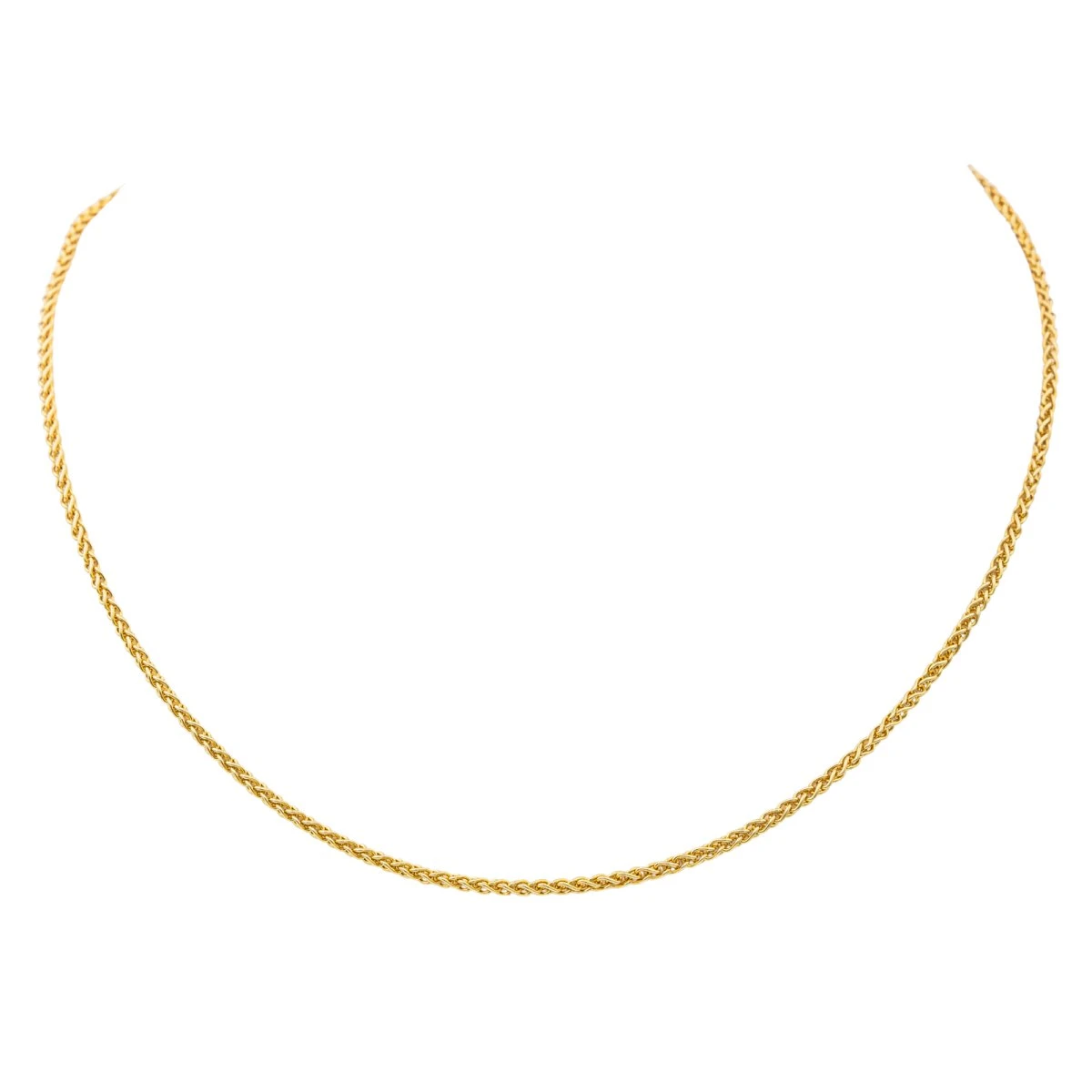 Collier Maille Palmier Or Jaune 1 Collier Maille Palmier Or Jaune