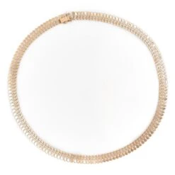 Collier Maille Pampilles En Or Jaune -Castafiore Boutique collier maille pampilles en or jaune 293044