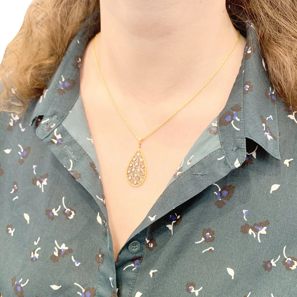 Miller Collier Maille Pendentif BUCCELLATI"Ramage" En Deux Ors Et Diamants. 6 Miller Collier Maille Pendentif BUCCELLATI"Ramage" En Deux Ors Et Diamants. – Image 6