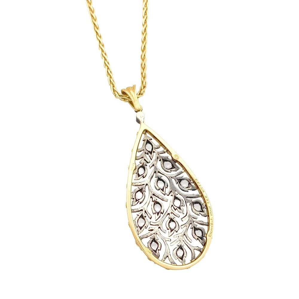 Miller Collier Maille Pendentif BUCCELLATI"Ramage" En Deux Ors Et Diamants. 4 Miller Collier Maille Pendentif BUCCELLATI"Ramage" En Deux Ors Et Diamants. – Image 4