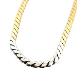 Collier Maille POMELLATO En Or Jaune, Or Blanc Et Diamants 10 Collier Maille POMELLATO En Or Jaune, Or Blanc Et Diamants -Castafiore Boutique collier maille pomellato en or jaune or blanc et diamants 973522