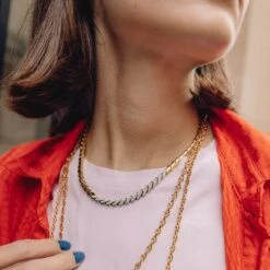 Collier Maille POMELLATO En Or Jaune, Or Blanc Et Diamants 11 Collier Maille POMELLATO En Or Jaune, Or Blanc Et Diamants -Castafiore Boutique collier maille pomellato en or jaune or blanc et diamants 975050