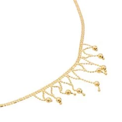 Collier Maille Souple Pampilles En Or Jaune -Castafiore Boutique collier maille souple pampilles en or jaune 426691