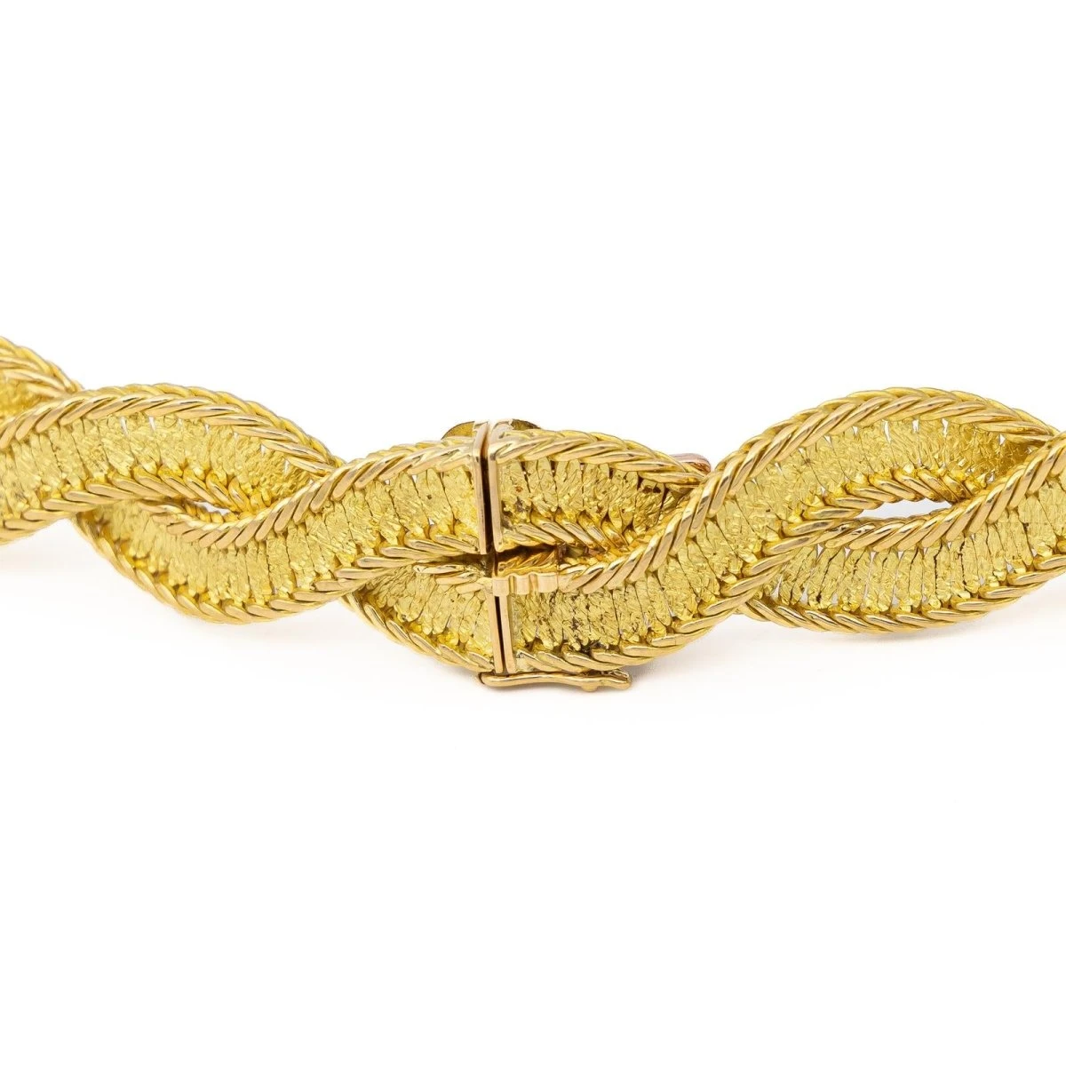 Collier Maille Torsadée En 2 Ors 6 Collier Maille Torsadée En 2 Ors – Image 6