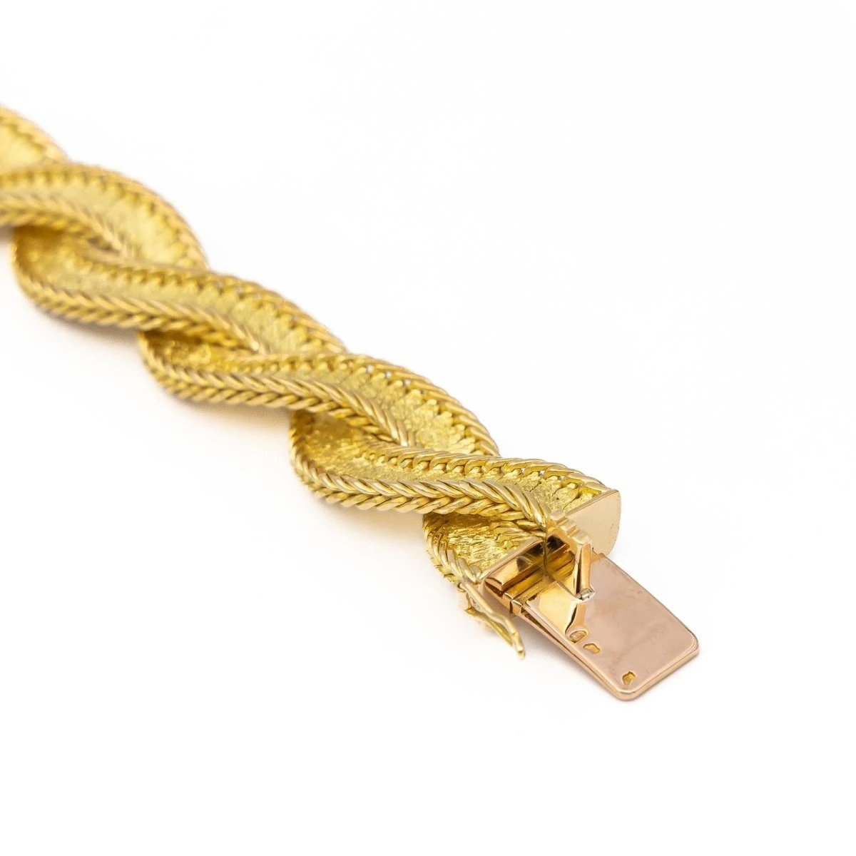 Collier Maille Torsadée En 2 Ors 4 Collier Maille Torsadée En 2 Ors – Image 4