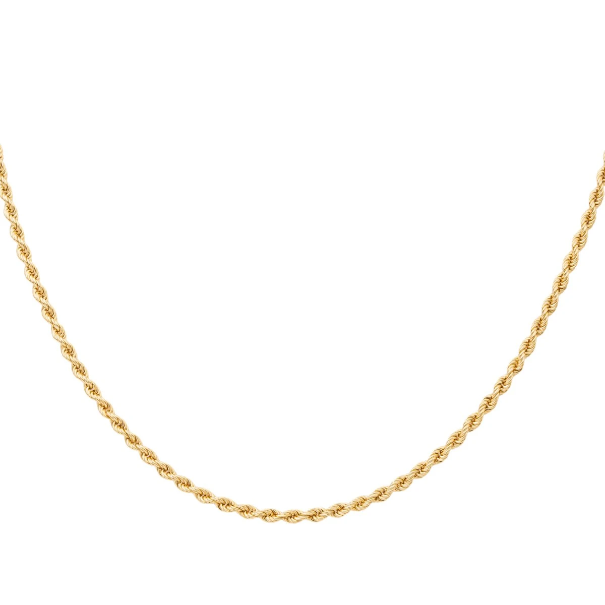 Collier Maille Torsadée En Or Jaune 1 Collier Maille Torsadée En Or Jaune