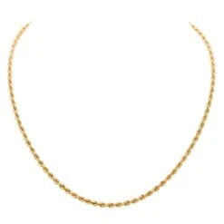 Collier Maille Torsadée Or Jaune