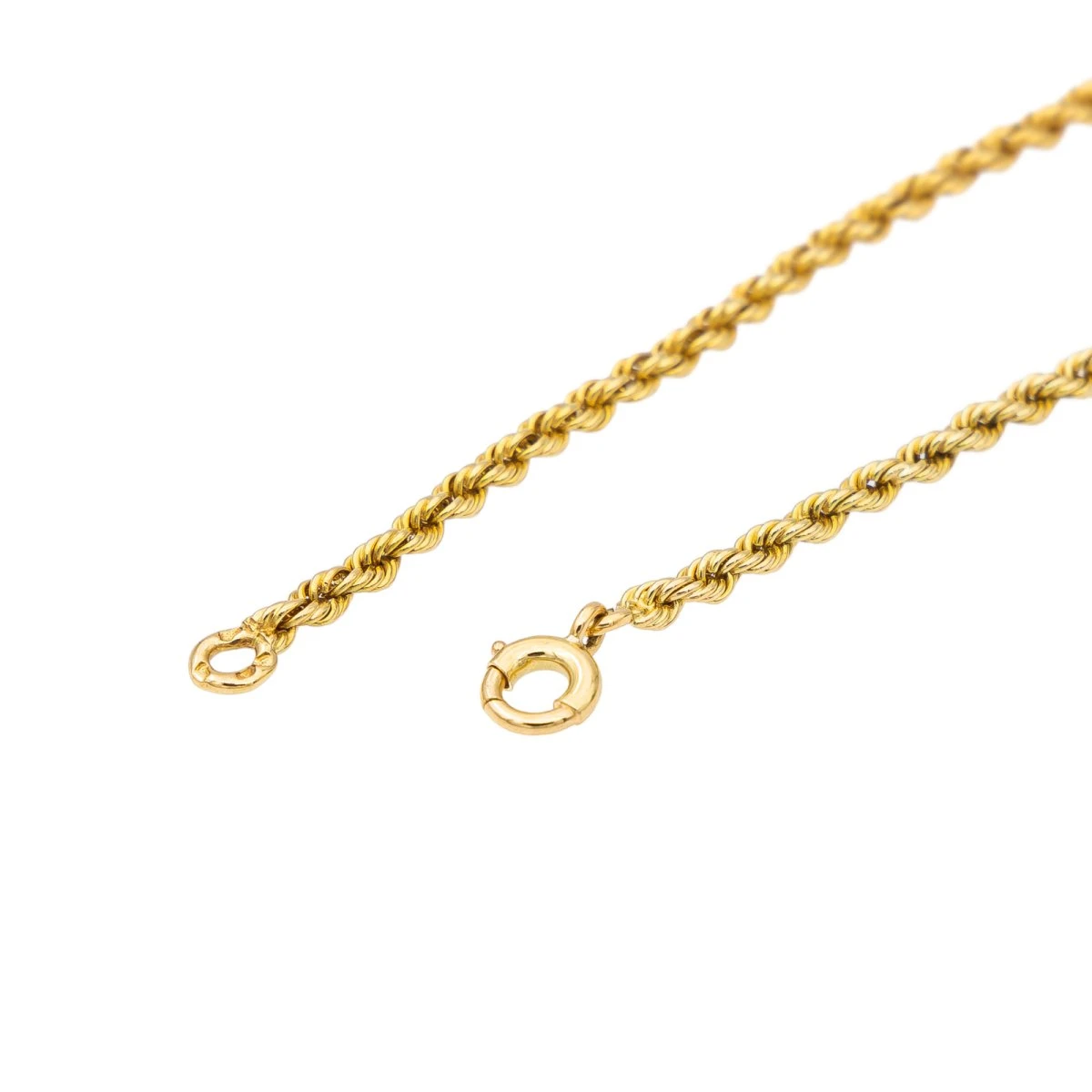 Collier Maille Torsadée En Or Jaune Et Diamants 7 Collier Maille Torsadée En Or Jaune Et Diamants – Image 7