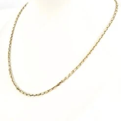 Collier Matinée En Or Jaune 18 Carats Maille Type Forçat Diamant - 55 Centimètres 9 Collier Matinée En Or Jaune 18 Carats Maille Type Forçat Diamant - 55 Centimètres -Castafiore Boutique collier matinee en or jaune 18 carats maille type forcat diamant 55 centimetres 403829