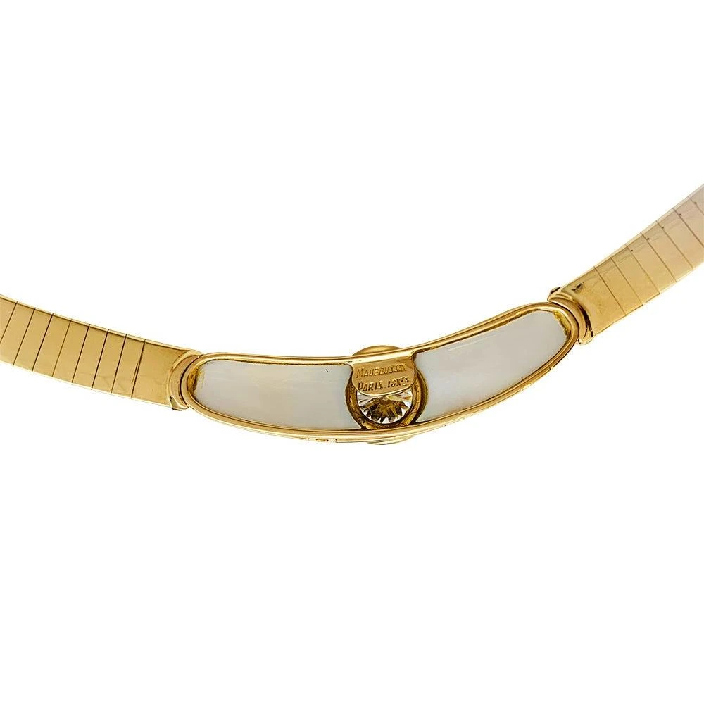 Miller Collier MAUBOUSSIN, "Nadia", Or Jaune, Nacre Et Diamant 4 Miller Collier MAUBOUSSIN, "Nadia", Or Jaune, Nacre Et Diamant – Image 4