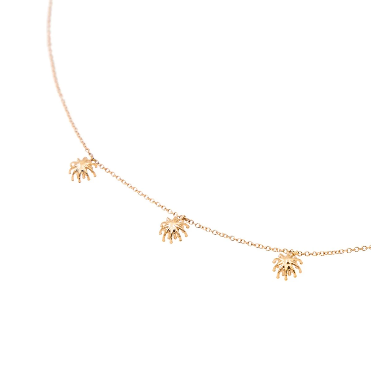 Collier Draperie MELLERIO "Le Petit Cactus Bleu" PM En Or Rose, Saphirs Et Grenats Tsavorites 4 Collier Draperie MELLERIO "Le Petit Cactus Bleu" PM En Or Rose, Saphirs Et Grenats Tsavorites – Image 4