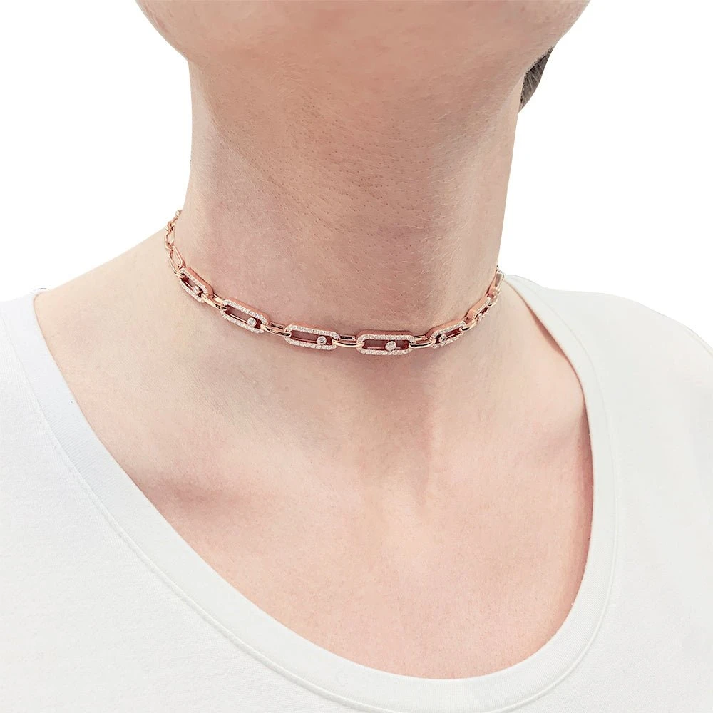 Miller Collier MESSIKA “Choker Move Link Multi”, Or Rose Et Diamants 6 Miller Collier MESSIKA “Choker Move Link Multi”, Or Rose Et Diamants – Image 6