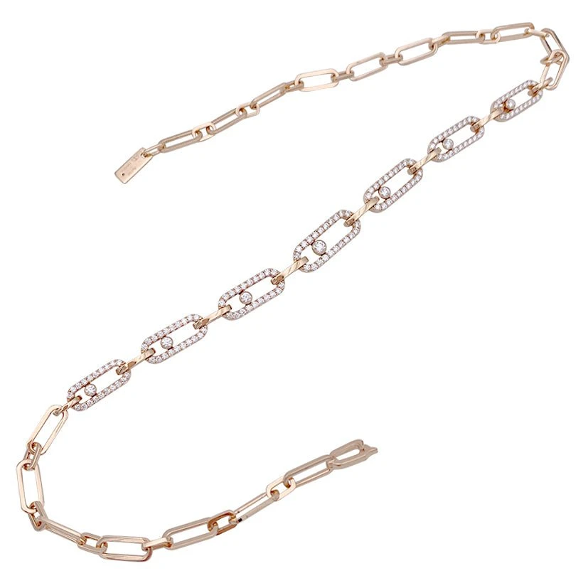 Miller Collier MESSIKA “Choker Move Link Multi”, Or Rose Et Diamants 4 Miller Collier MESSIKA “Choker Move Link Multi”, Or Rose Et Diamants – Image 4