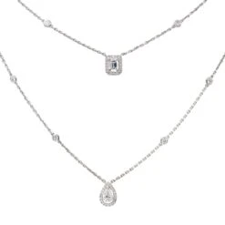 Collier Messika My Twin Or Blanc Diamant -Castafiore Boutique collier messika my twin or blanc diamant 154616