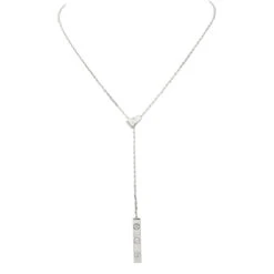 Collier Négligé CARTIER "Love Négligé" En Or Blanc Et Diamant