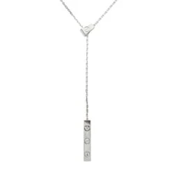 Collier Négligé CARTIER "Love Négligé" En Or Blanc Et Diamant -Castafiore Boutique collier neglige cartier love neglige en or blanc et diamant 5335916