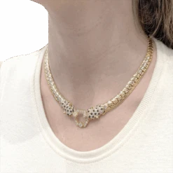 Miller Collier O.J. PERRIN, Or Jaune,saphirs émeraudes, Et Diamants -Castafiore Boutique collier oj perrin or jaune saphirs emeraudes et diamants 166220