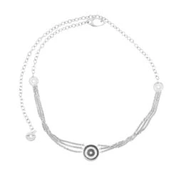 Collier Or Gris Et Diamants