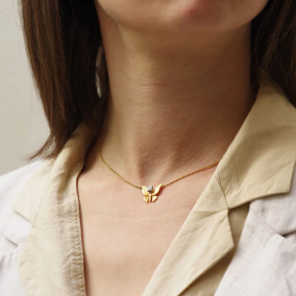 Collier Pendentif En Or Et Diamant 2 Collier Pendentif En Or Et Diamant – Image 2