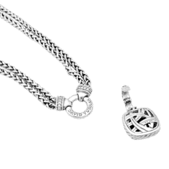 Miller Collier Pendentif DAVID YURMAN"Grand Albion" En Argent, Hématite Et Diamants -Castafiore Boutique collier pendentif david yurman grand albion en argent hematite et diamants 181465