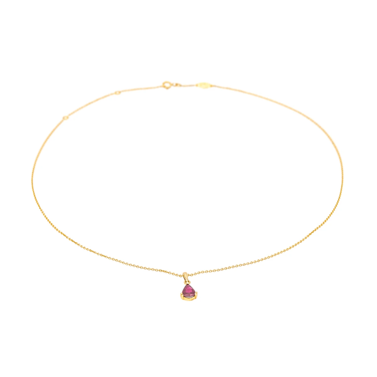 Collier Pendentif DIDIER GUÉRIN En Or Jaune Et Rubis 3 Collier Pendentif DIDIER GUÉRIN En Or Jaune Et Rubis – Image 3