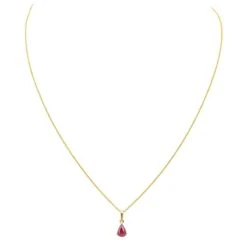 Collier Pendentif DIDIER GUÉRIN En Or Jaune Et Rubis