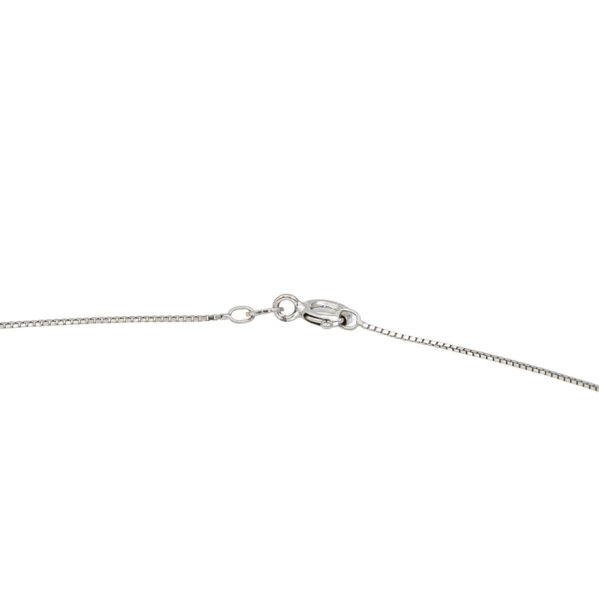 Collier Pendentif En Or Blanc 18 Carats Et Diamant 4 Collier Pendentif En Or Blanc 18 Carats Et Diamant – Image 4