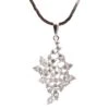 Collier Pendentif En Or Blanc Et Diamants