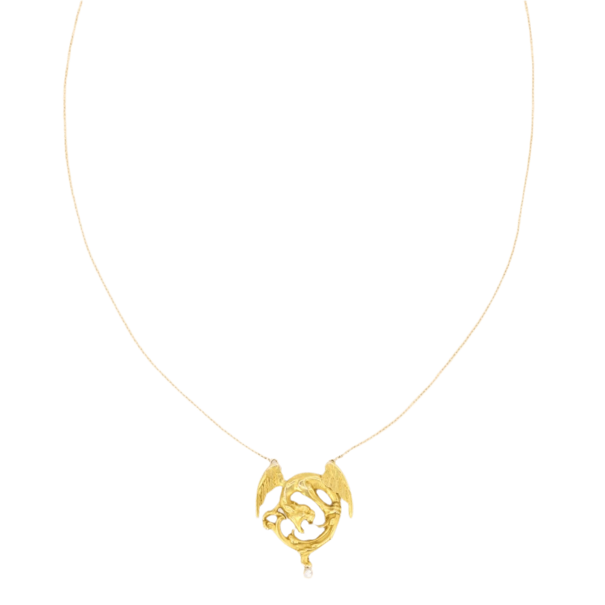 Collier Pendentif En Or Jaune Et Perle 1 Collier Pendentif En Or Jaune Et Perle