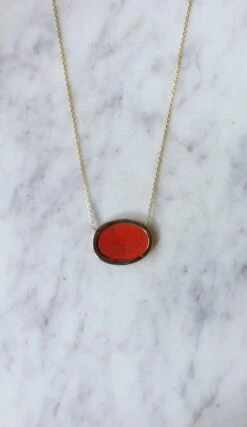 Collier Pendentif Micro Mosaïque Temple Antique Or Jaune -Castafiore Boutique collier pendentif micro mosaique temple antique or jaune 282251