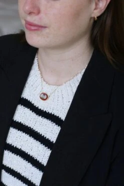 Collier Pendentif Micro Mosaïque Temple Antique Or Jaune -Castafiore Boutique collier pendentif micro mosaique temple antique or jaune 637735