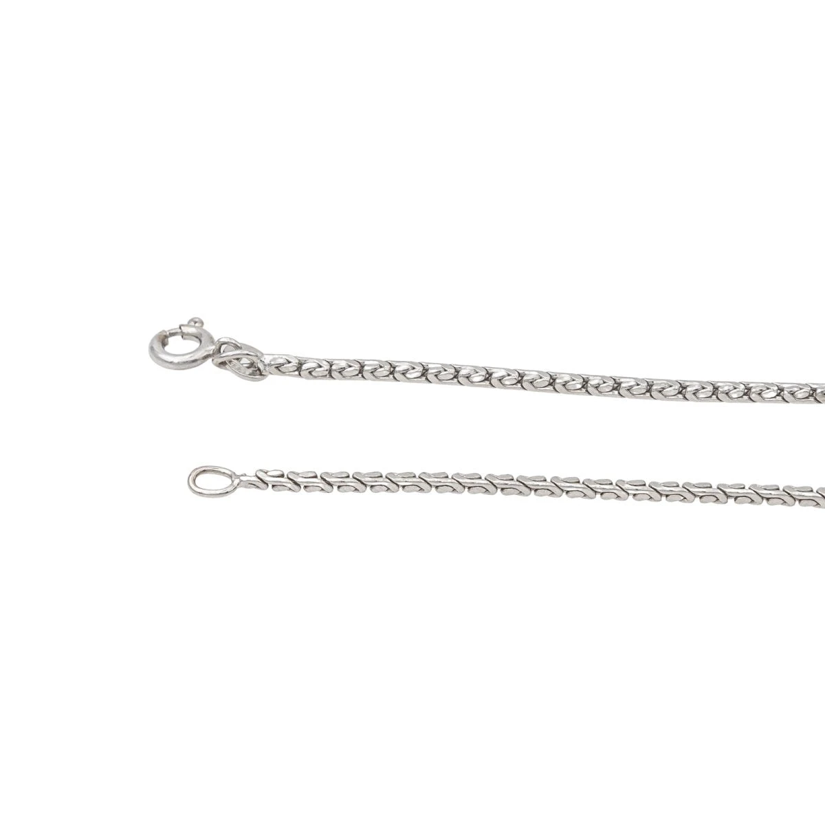 Collier Pendentif Or Blanc Saphir 6 Collier Pendentif Or Blanc Saphir – Image 6