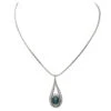 Collier Pendentif Or Blanc Saphir -Castafiore Boutique collier pendentif or blanc saphir 628797