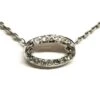 Collier Pendentif Oval En Or Blanc Et Diamants -Castafiore Boutique collier pendentif oval en or blanc et diamants 219062